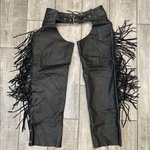 Women’s Interstate Leather Chaps with Fringe
